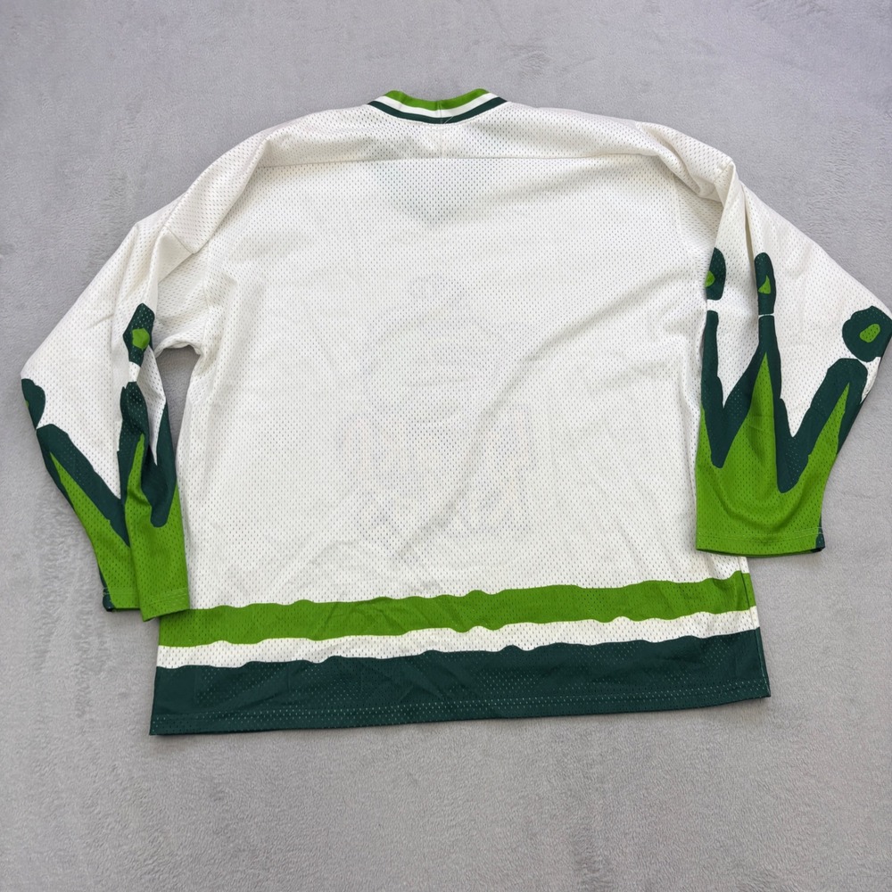 Lizard Kings Jersey Mens Large White Revi Hockey Jacksonville Vintage 90s ECHL - Picture 4 of 9